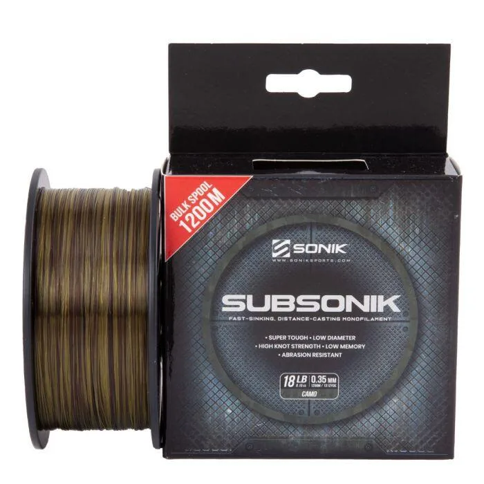 Sonik Subsonik Mainline 1200m — Camo, 25lb, 0.41mm