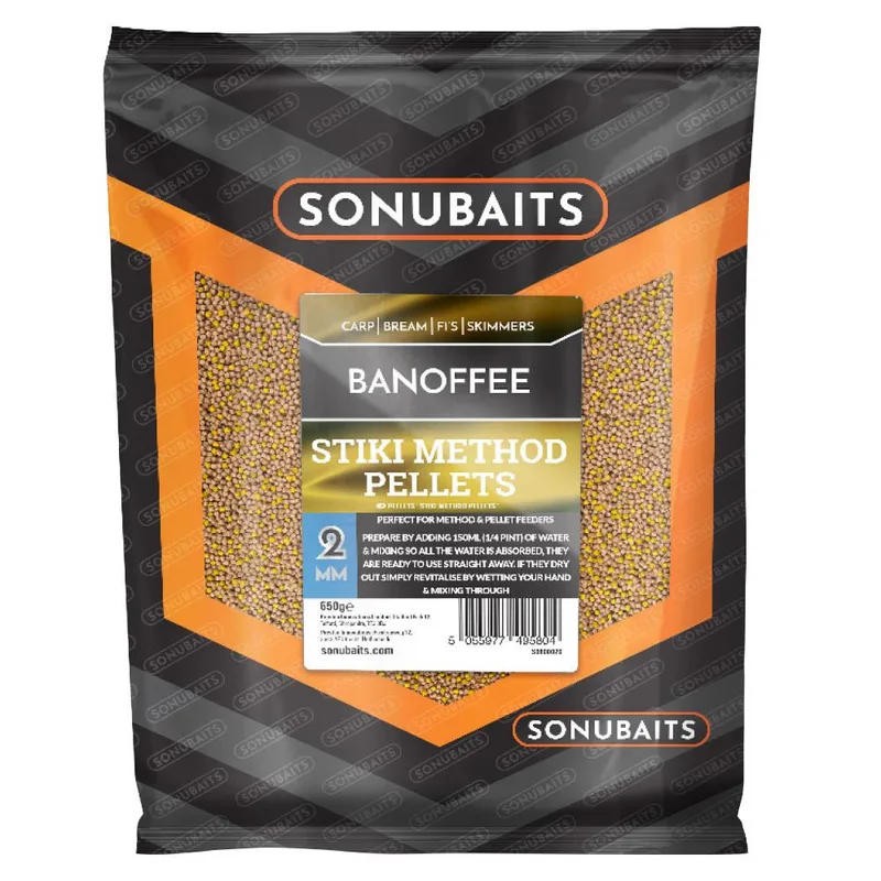 Sonubaits Stiki Method Pellets Banoffee — 4mm