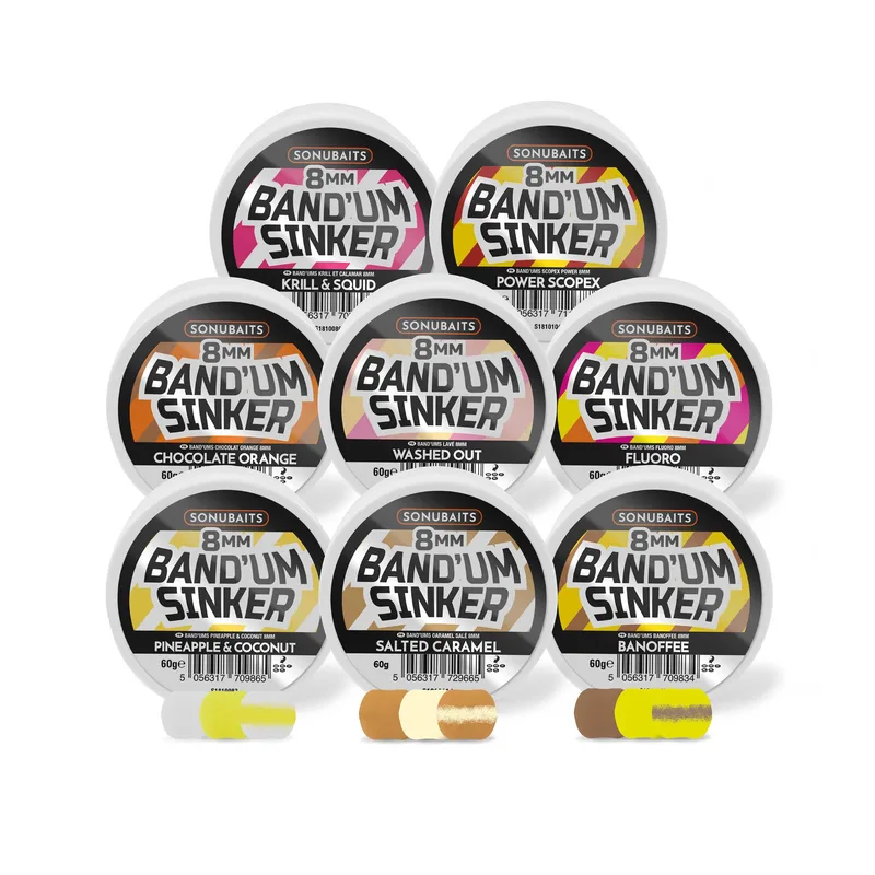 Sonubaits Band'um Sinkers — 6mm, Salted Caramel