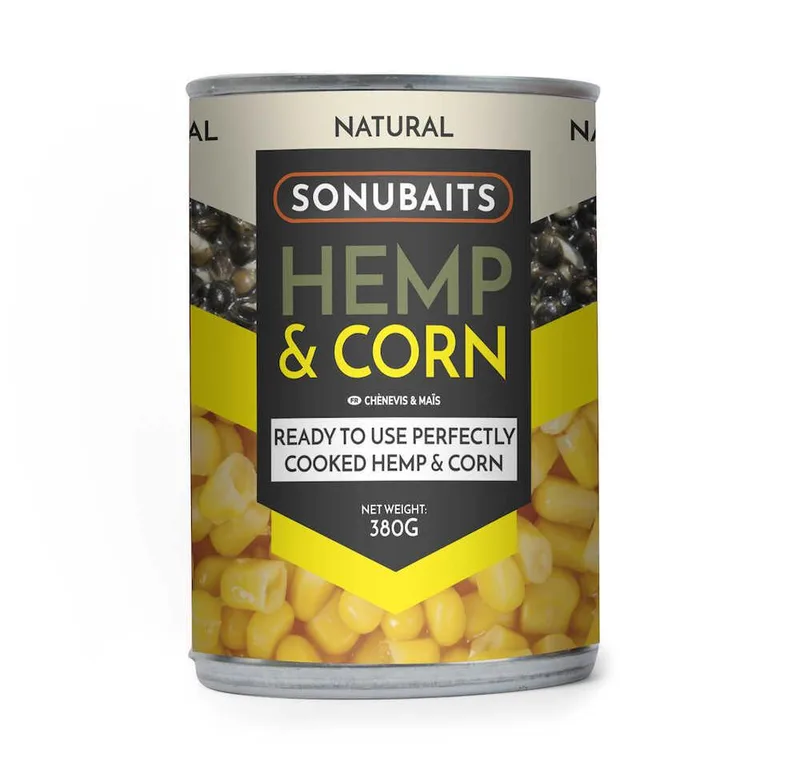 Sonubaits Corn Tins — Hemp & Corn