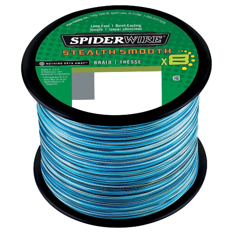SpiderWire Stealth Smooth 8 Braid Blue Camo