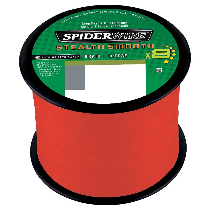 SpiderWire Stealth Smooth 8 Braid Red