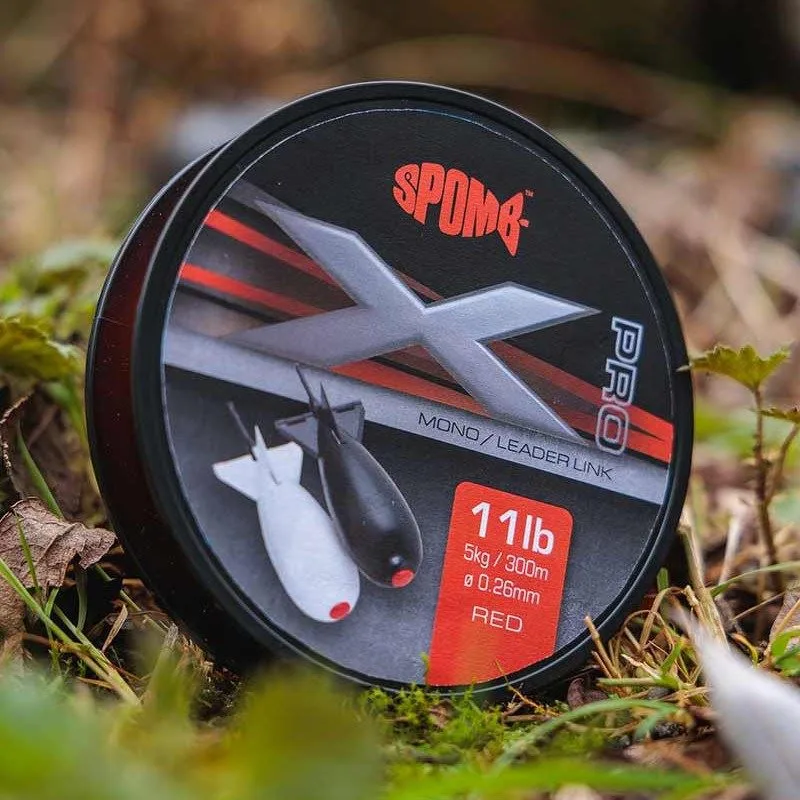 Spomb X Pro Mono 0.26mm/11lb x 300m Red