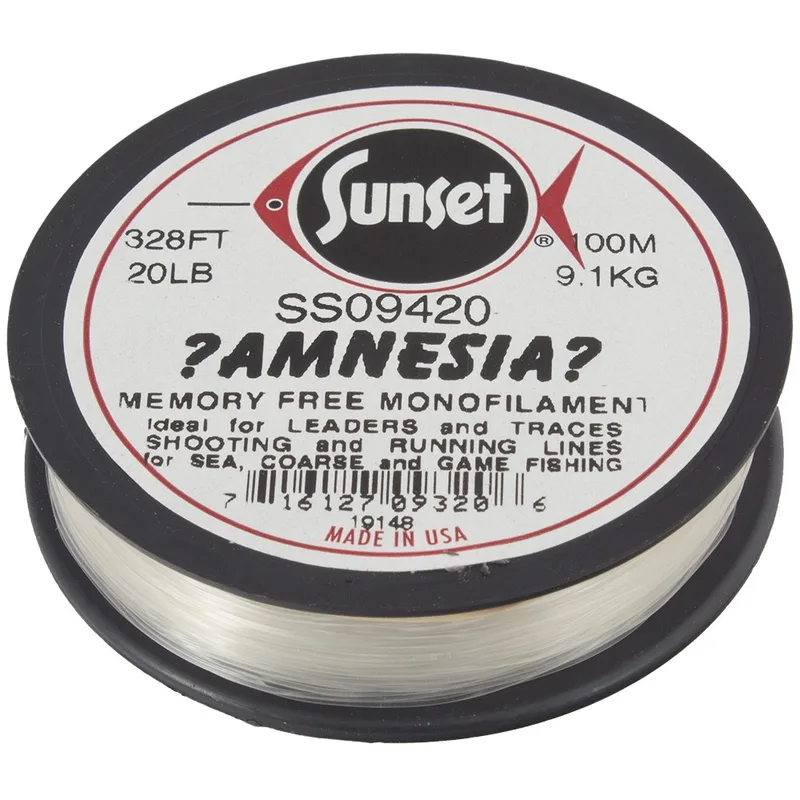 Sunset Amnesia Memory Free Mono - Clear, 15lb
