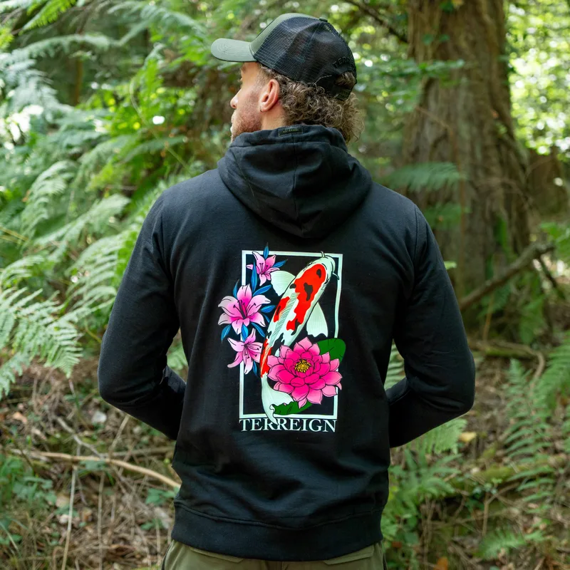 Terreign The Koi Hoodie Black