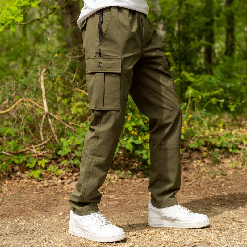 Terreign Timeless Cargo Trousers — X-Large, Green