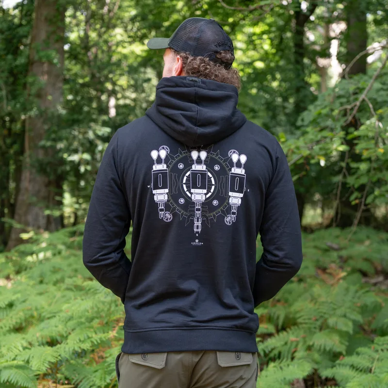 Terreign Retro Bobbin Hoodie Black