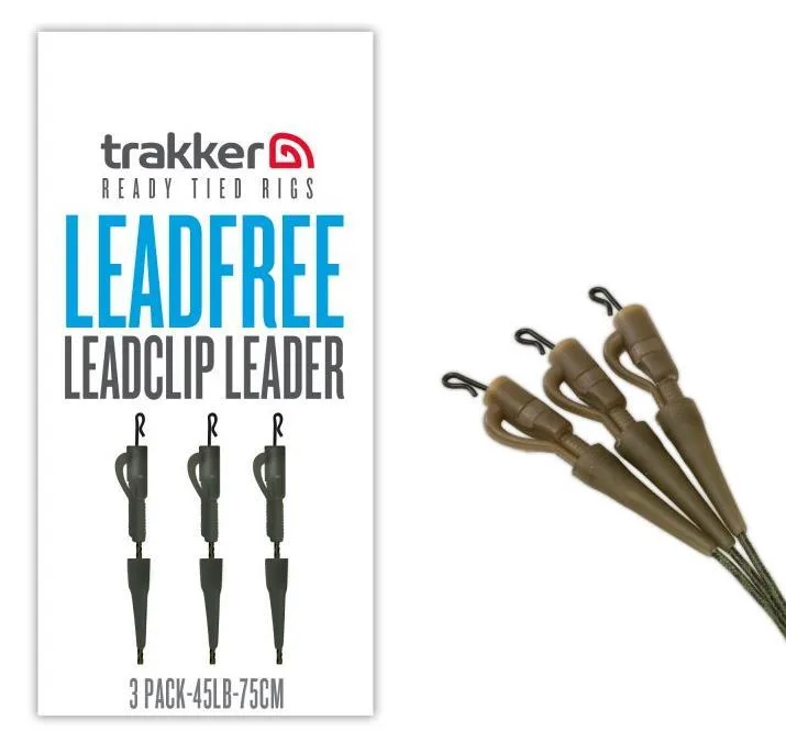 Trakker Lead Free Leadclip Leader 3 Pack 75cm