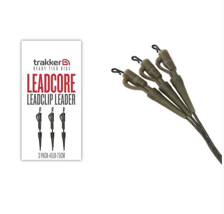 Trakker Leadcore Leadclip Leader 3 Pack 75cm