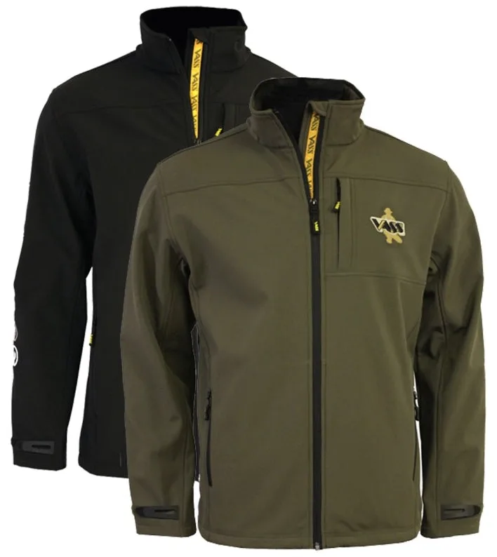 Vass Casualwear Softshell Jacket, XX-Large, Black