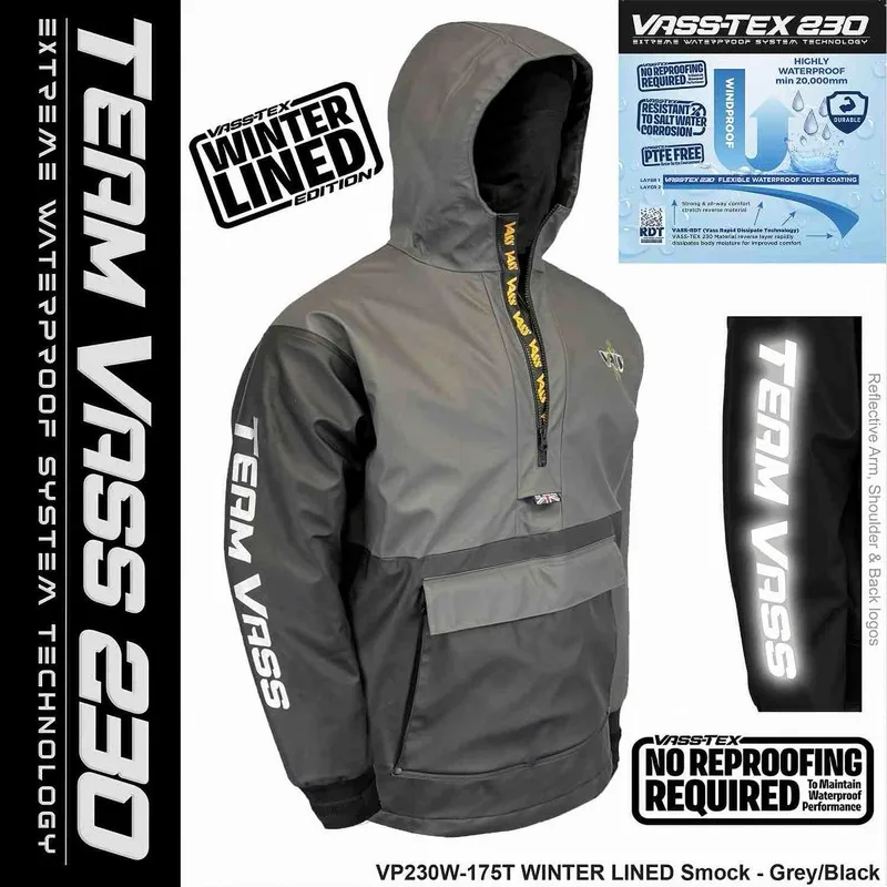 Vass Team Vass 230 Smock Grey/Black - Small