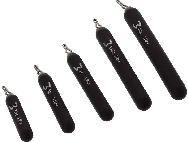 Westin Add-It Tungsten Dropshot Weights Matte Black