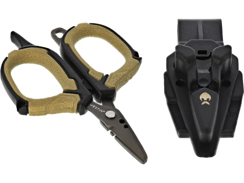 Westin Braid Scissors Incl. Sheath S 3.5″ / 8.9cm Black Sand