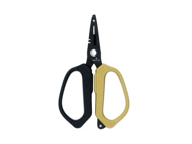 Westin Braid Scissor & Splitring Plier Stainless 5″ / 12.5cm Black/Sand