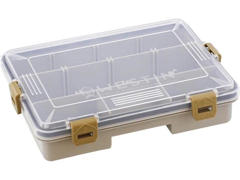 Westin W3 Waterproof Tackle Box 23 x 17 x 5.5cm S7 Grey/Clear