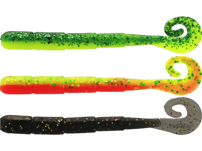 Westin Ned Worm Curltail 5cm — Dark Water Mix